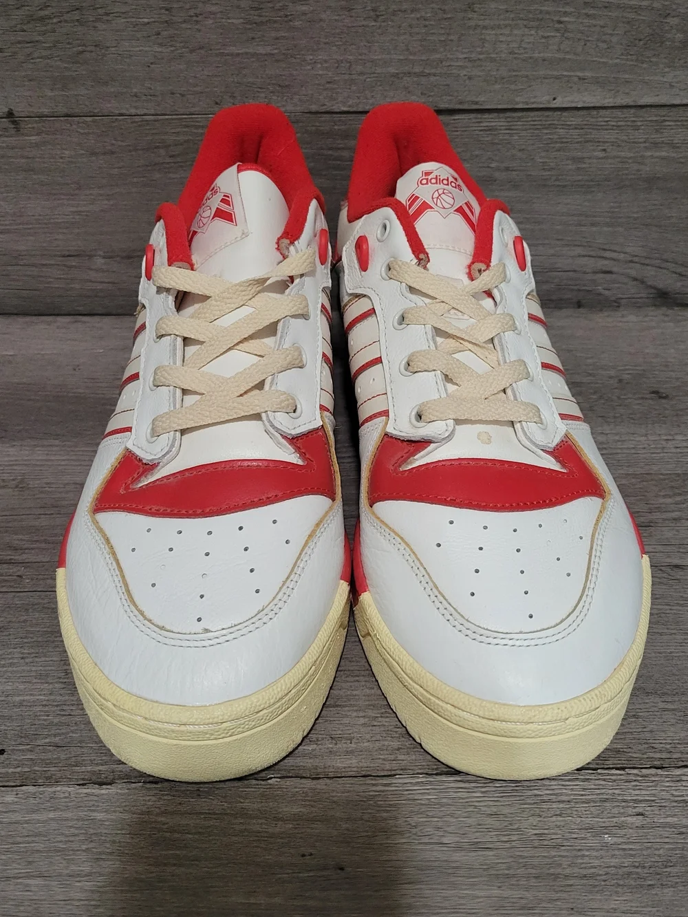 Adidas Originals Men's Size 10.5 Rivalry 86 Low Shoes White/Power Red